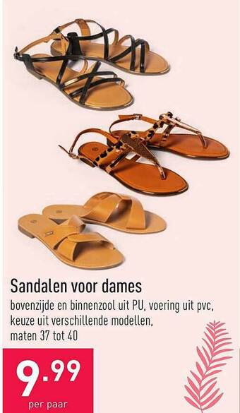 ALDI Sandalen Voor Dames aanbieding