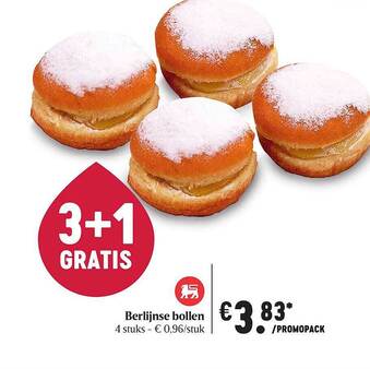 Delhaize Berlijnse Bollen aanbieding