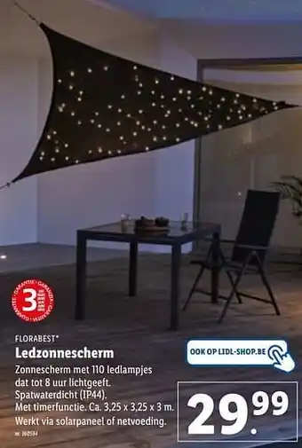 Ledzonnescherm