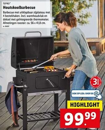 Lidl Houtskoolbarbecue aanbieding