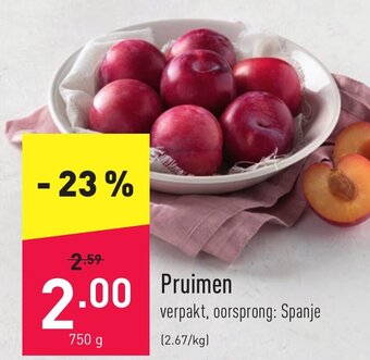ALDI Pruimen aanbieding
