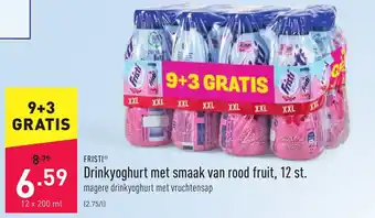 Fristi Drinkyoghurt Met Smaak van Rood FRuit, 12st