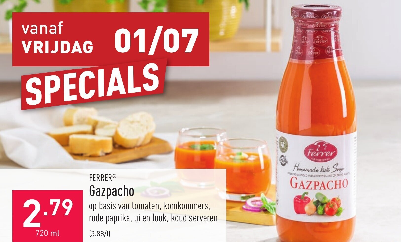 Ferrer Gazpacho promotie bij ALDI
