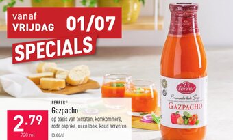 ALDI Ferrer Gazpacho aanbieding
