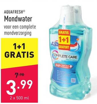 ALDI Aquafresh Mondwater aanbieding