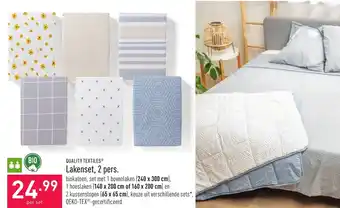 ALDI Quality Textiles Lakenset, 2 Pers aanbieding
