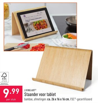 ALDI Living Art Staander voor Tablet aanbieding