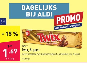 ALDI Twix 8 Pack aanbieding
