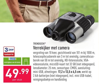 ALDI Trendgeek Verrekijker met Camera aanbieding