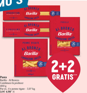 Delhaize Barilla - Al Bronzo Pasta aanbieding