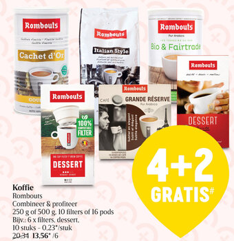 Delhaize Rombouts Koffie aanbieding