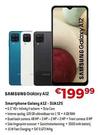 Exellent Samsung smartphone galaxy a12 - sua125 aanbieding