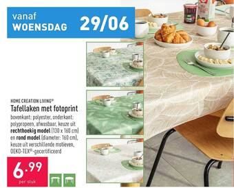 ALDI Tafellaken Met Fotoprint aanbieding