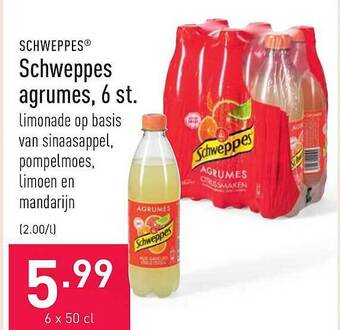 ALDI Schweppes Agrumes, 6 St aanbieding