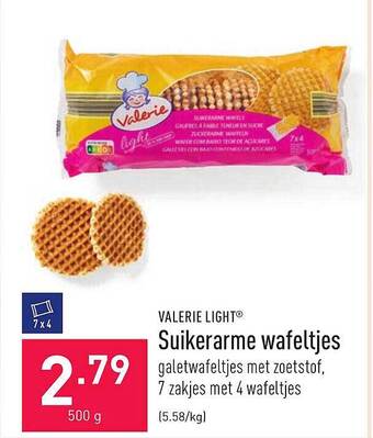ALDI Suikerarme Wafeltjes aanbieding