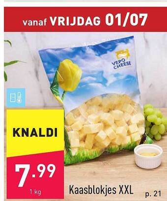 ALDI Kaasblokjes Xxl aanbieding