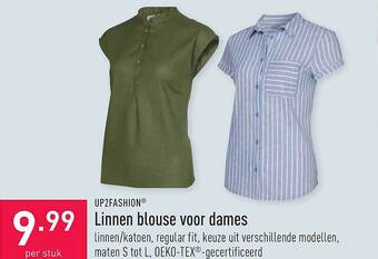 ALDI Linnen Blouse Voor Dames aanbieding