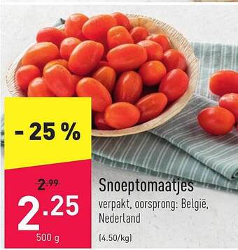 ALDI Snoeptomaatjes aanbieding