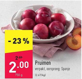 ALDI Pruimen aanbieding