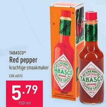 ALDI Tabasco Red Pepper aanbieding