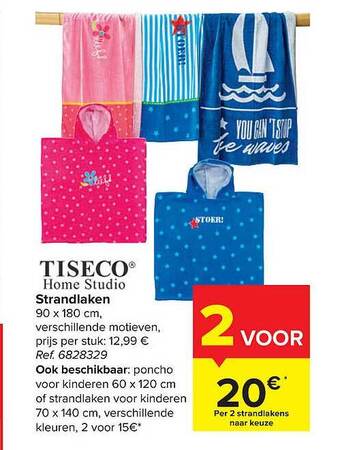 Carrefour Strandlaken aanbieding