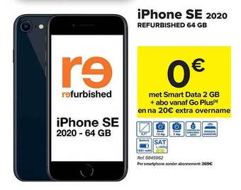 Carrefour Iphone Se 2020 Refurbished 64 Gb aanbieding