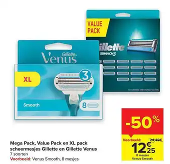 Carrefour Scheermesjes Gillette En Gillette Venus aanbieding
