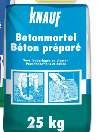 Hubo Knauf Betonmortel 25kg aanbieding