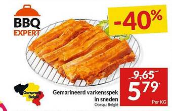 Intermarché Gemarineerd Varkensspek In Sneden aanbieding