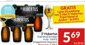 Intermarché St Hubertus Tripel Blond of Amber aanbieding