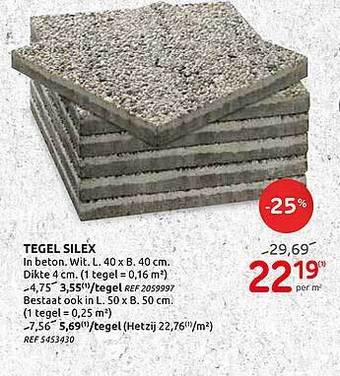 Brico Tegel Silex aanbieding