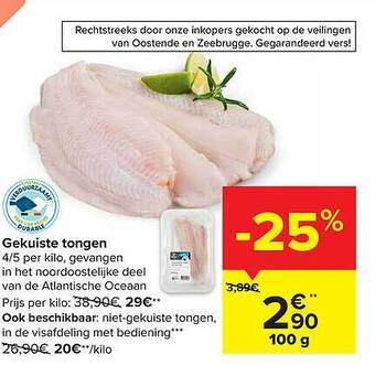 Carrefour Market Gekuiste Tongen aanbieding