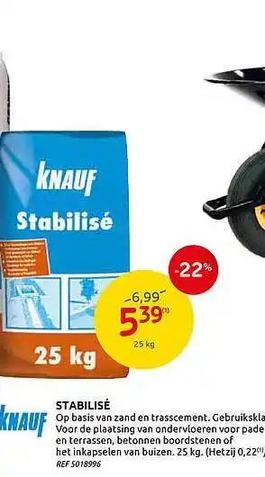 Brico Knauf Stabilise 25kg aanbieding