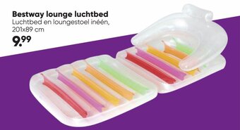 Big Bazar Bestway lounge luchtbed aanbieding
