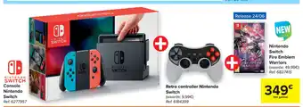 Carrefour Nintendo switch console nintendo switch + retro controller nintendo switch + nintendo switch fire emblem warriors aanbieding
