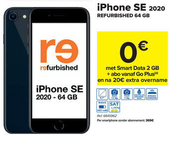 Carrefour iPhone SE 2020 refurbished 64 GB aanbieding