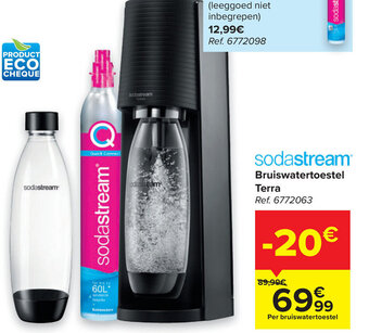 Carrefour Sodastream bruiswatertoestel terra aanbieding