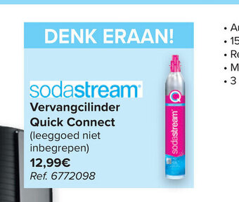 Carrefour Sodastream vervangcilinder quick connect aanbieding