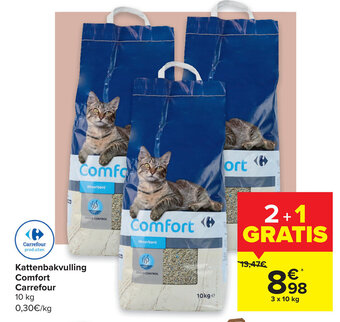 Carrefour Kattenbakvulling comfort carrefour aanbieding