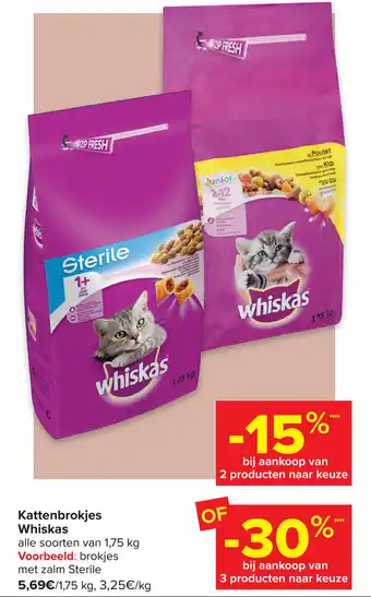 Kattenbrokjes whiskas