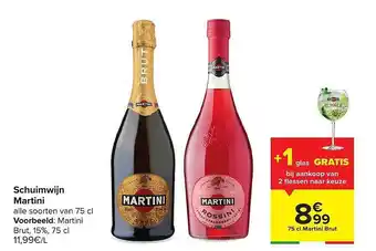 Carrefour Schuimwijn Martini 75cl aanbieding