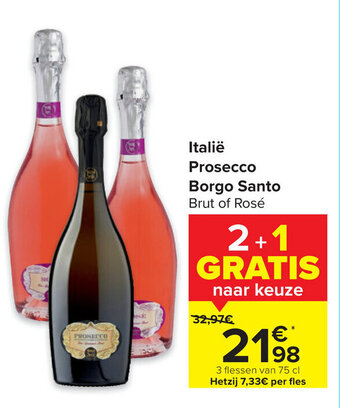 Carrefour Italie prosecco borgo santo aanbieding