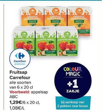 Carrefour Fruitsap Carrefour aanbieding