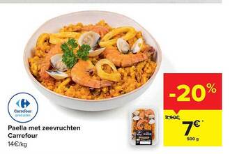 Carrefour Paella Met Zeevruchten Carrefour aanbieding