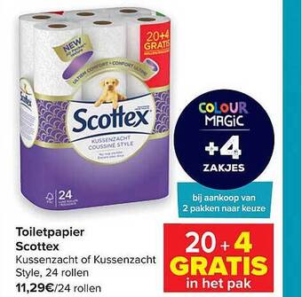 Carrefour Toiletpapier Scottex aanbieding