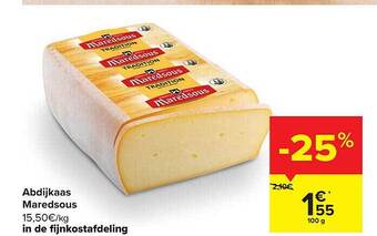 Carrefour Abdijkaas Maredsous aanbieding