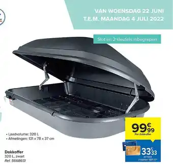 Carrefour Dakkoffer aanbieding