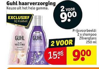 Kruidvat Guhl Haarverzorging 250ml aanbieding