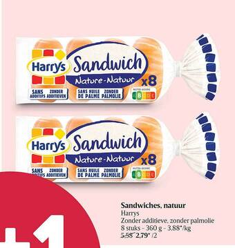 Sandwiches Natuur Harrys