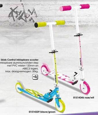 ToyChamp Skids Control Inklapbare Scooter aanbieding